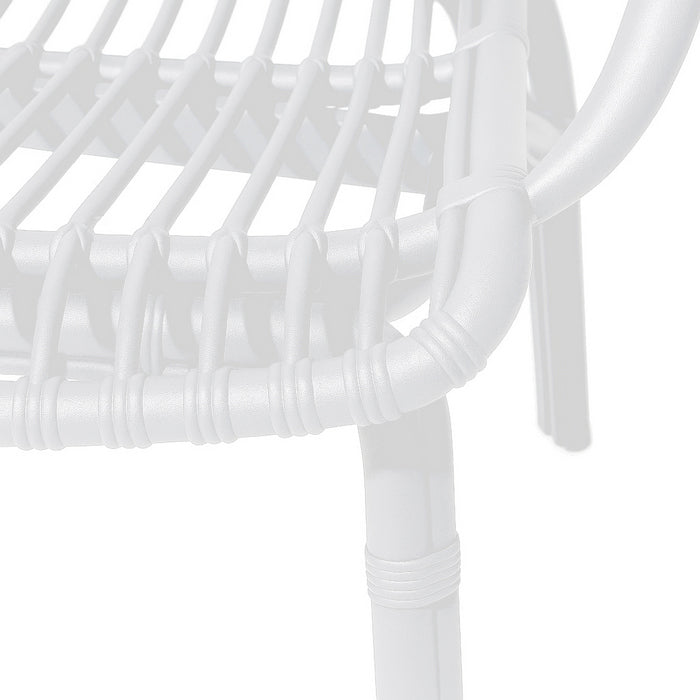 Poltrona da giardino in polipropilene effetto rattan - Meridiana