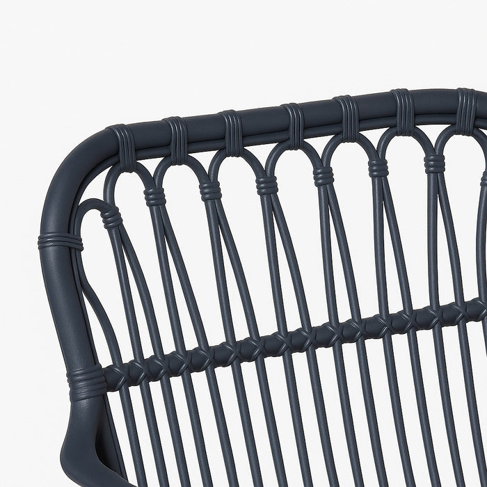 Poltrona da giardino in polipropilene effetto rattan - Meridiana