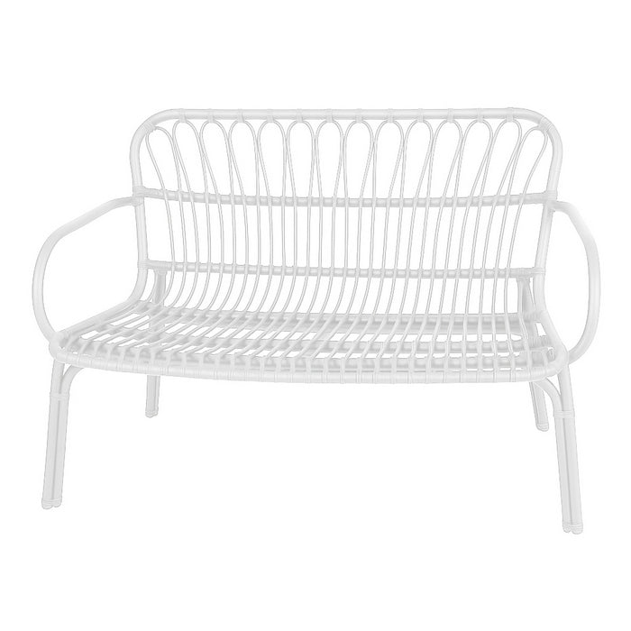 Divano da giardino in polipropilene effetto rattan - Meridiana