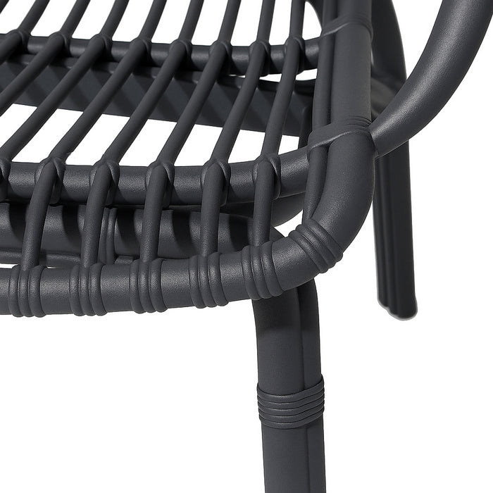 Divano da giardino in polipropilene effetto rattan - Meridiana