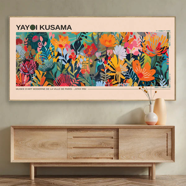 Quadro su tela da parete - Pronto da appendere - Yayoi Kusama Panorama