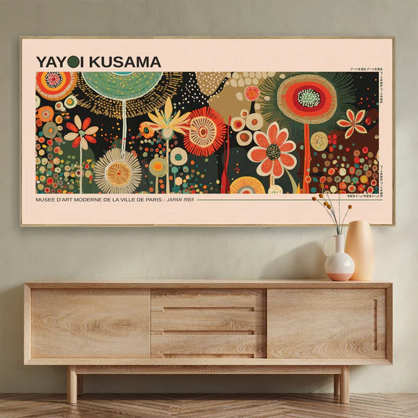 Quadro su tela da parete - Pronto da appendere - Yayoi Kusama Natura Astratta