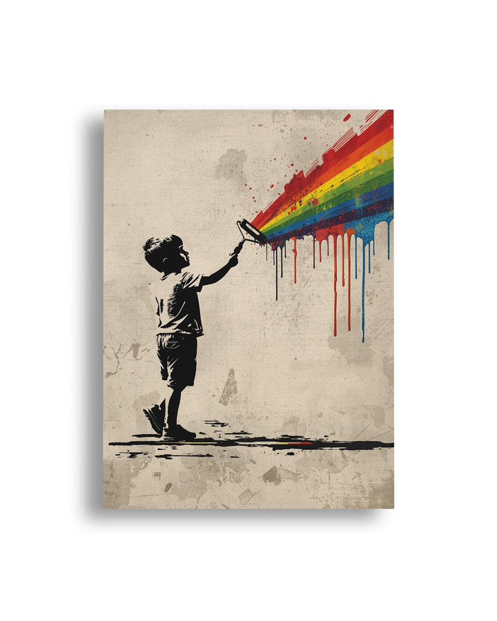 Quadro su tela da parete - Pronto da appendere - Kid