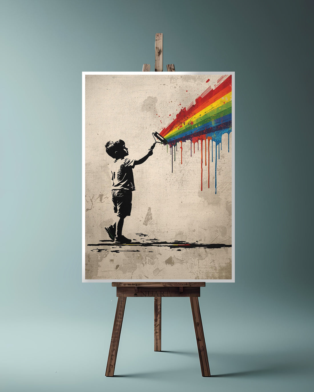 Quadro su tela da parete - Pronto da appendere - Kid