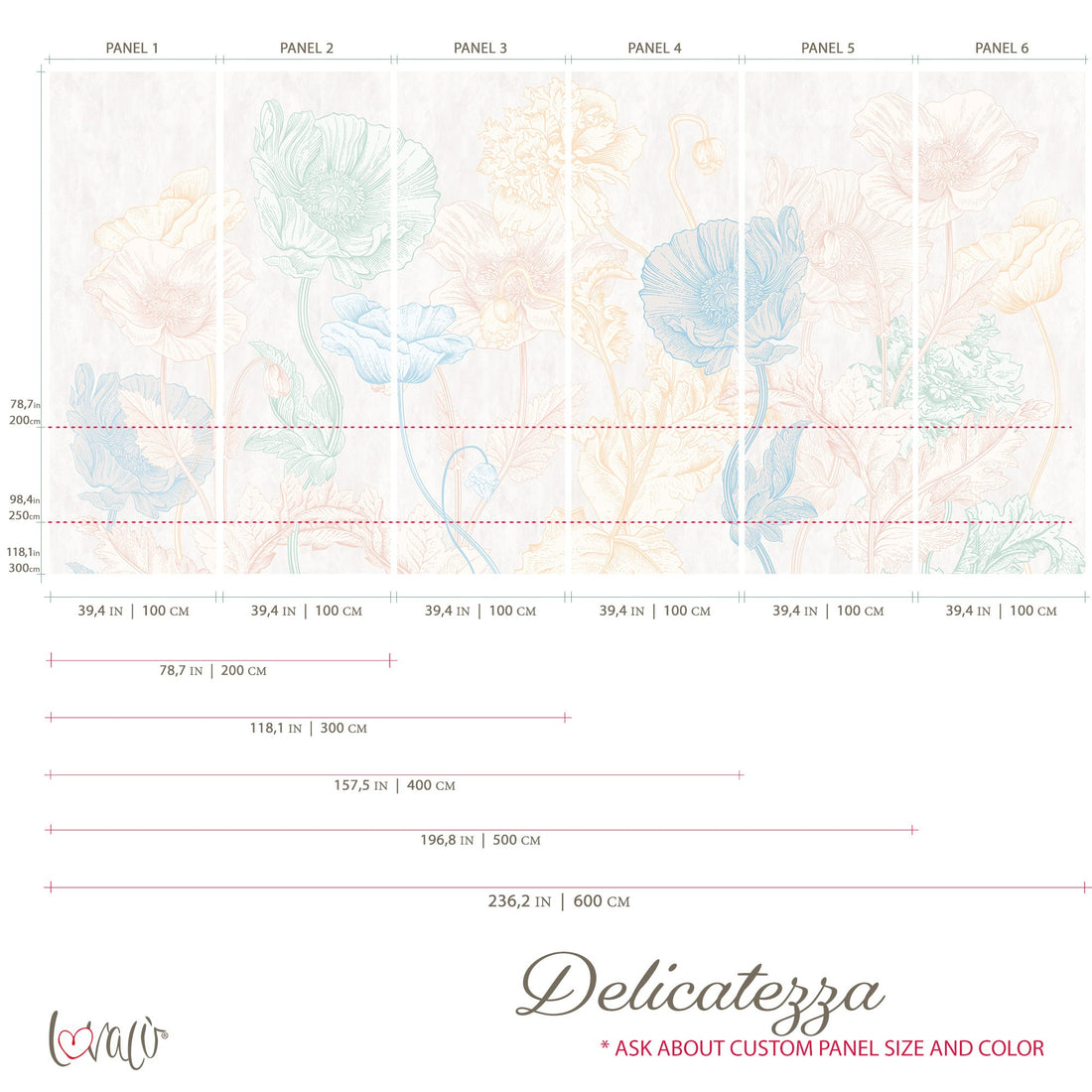 Vintage Wall Mural - Delicatezza