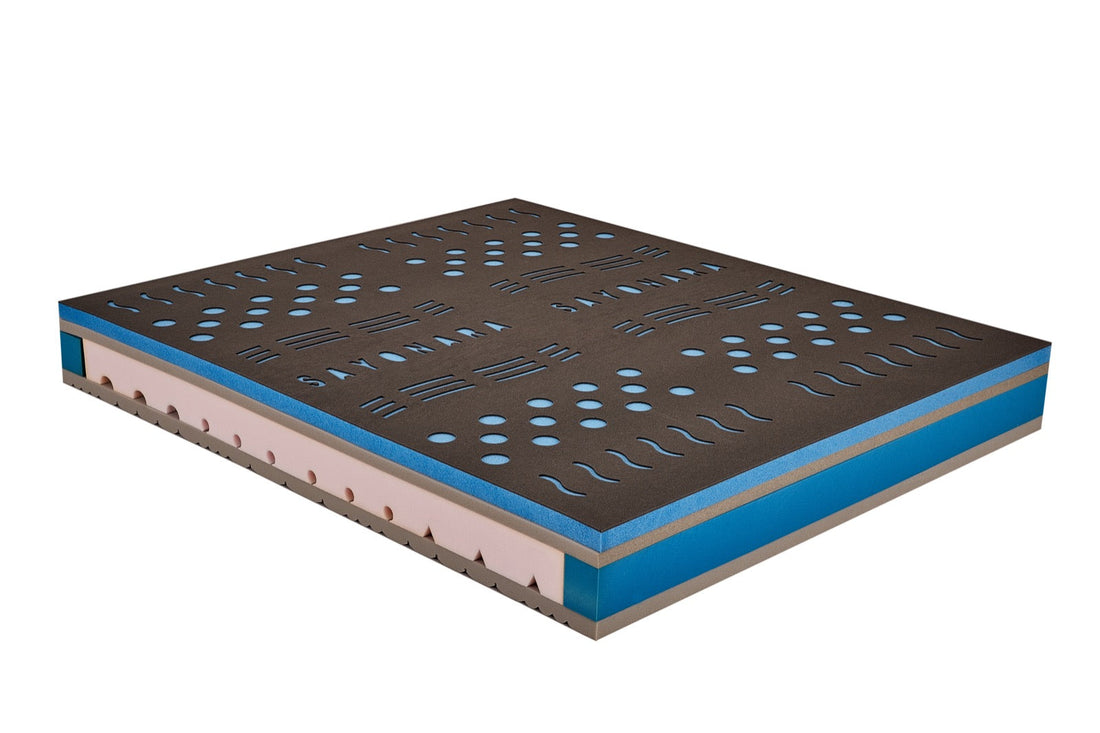 Materasso in fresco Memory PolarGel H25 alta densità a 7 zone - RIGENERA