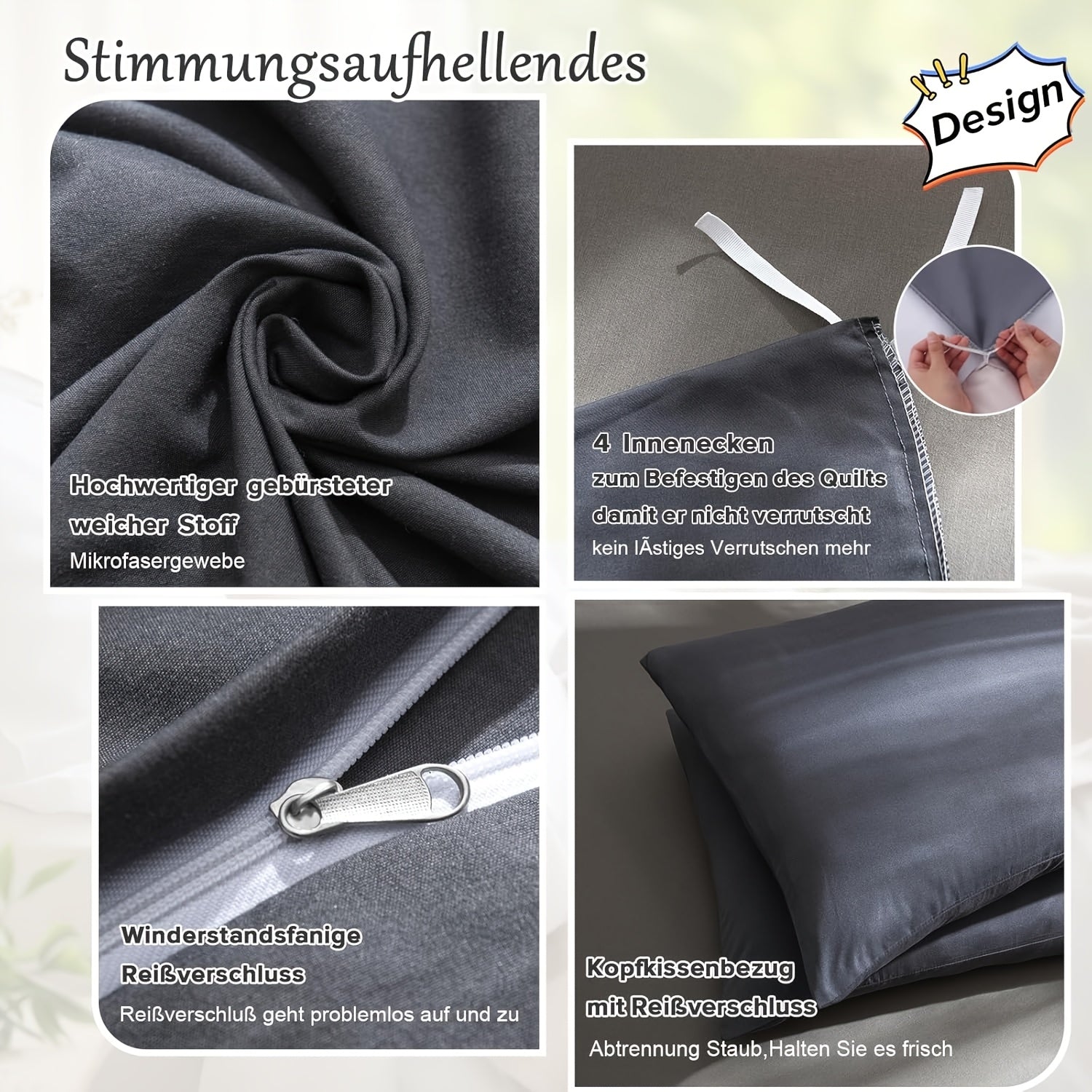 2/3pcs Modern Geometric Print Duvet Cover Set - Soft, Comfortable, Machine Washable, Zipper Closure, Premium Microfiber, All-Season Use, Black & White Design, Includes 1 Duvet Cover and 2 Pillowcases, Bedding Accessories | Mo