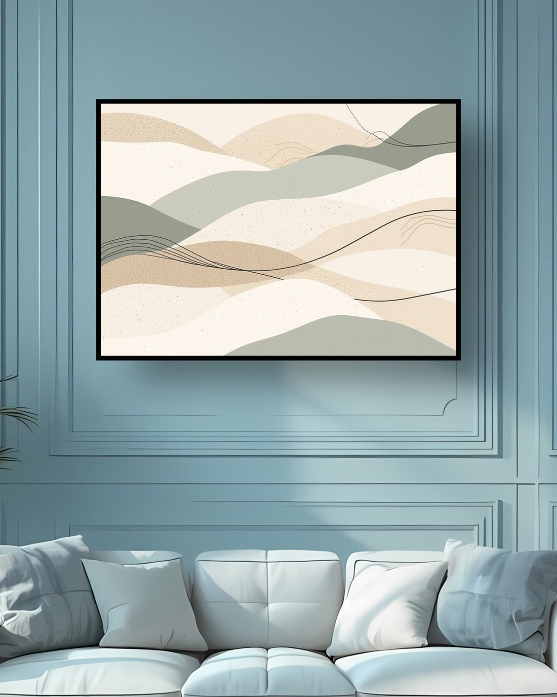 Quadro su tela da parete - Pronto da appendere - Dune