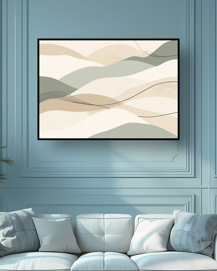 Quadro su tela da parete - Pronto da appendere - Dune