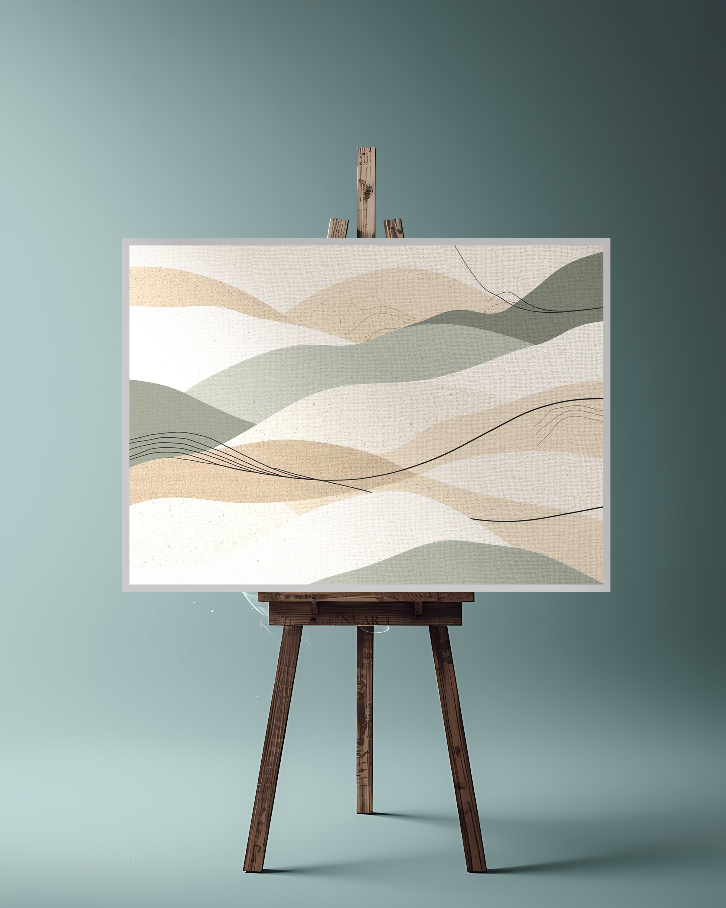 Quadro su tela da parete - Pronto da appendere - Dune