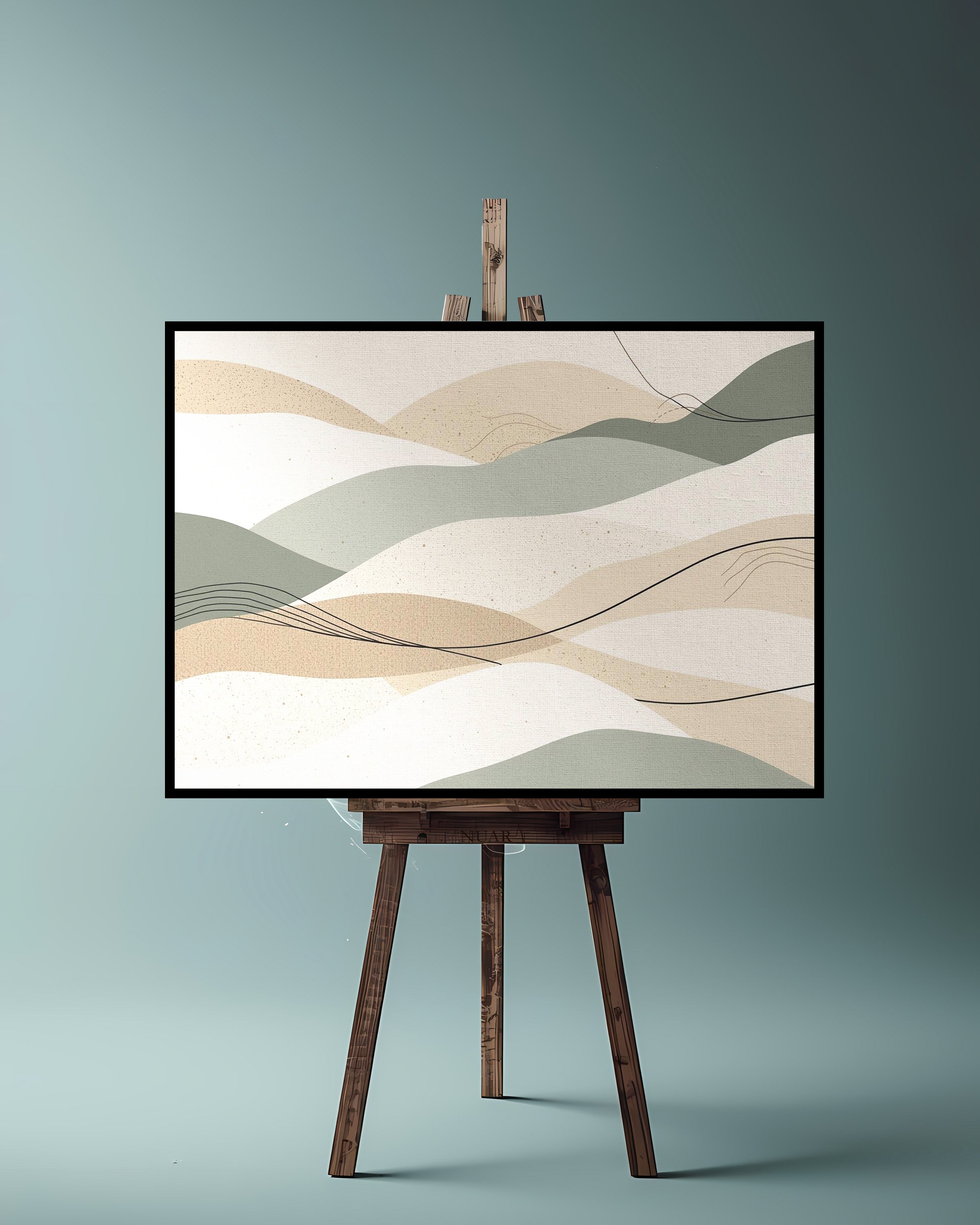 Quadro su tela da parete - Pronto da appendere - Dune