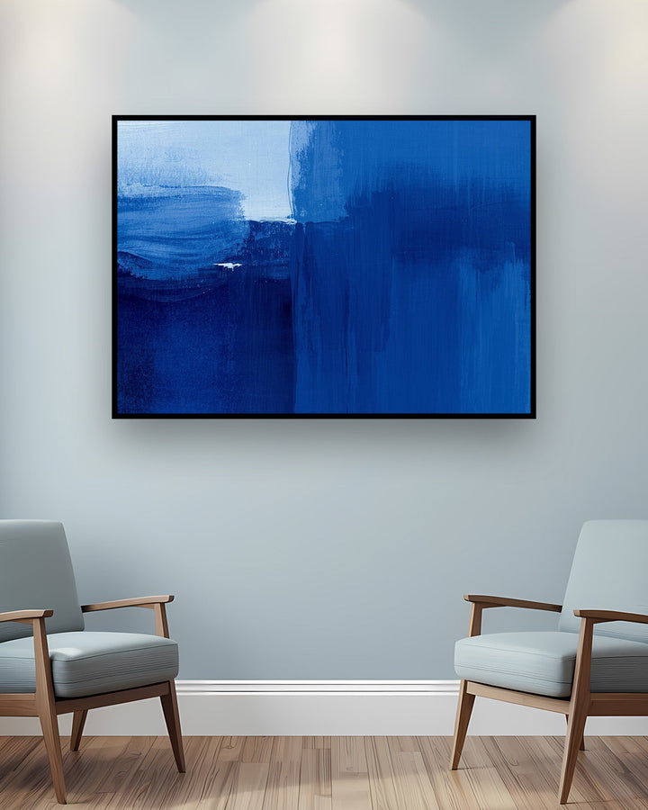 Quadro su tela da parete - Pronto da appendere - Blue