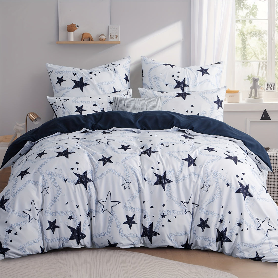 Copripiumino Stars in microfibra