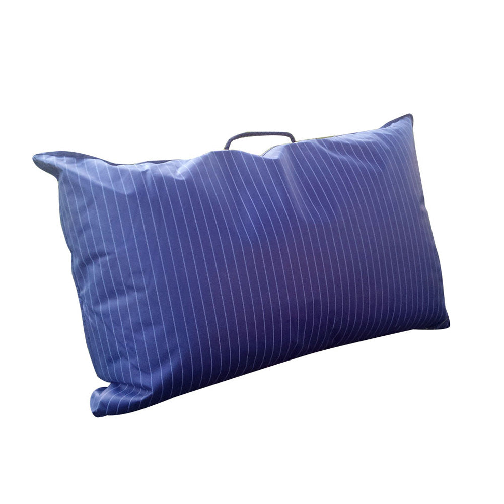 Coppia Cuscini in piuma d'oca e piumino soffici con cover in cotone alti 15 cm