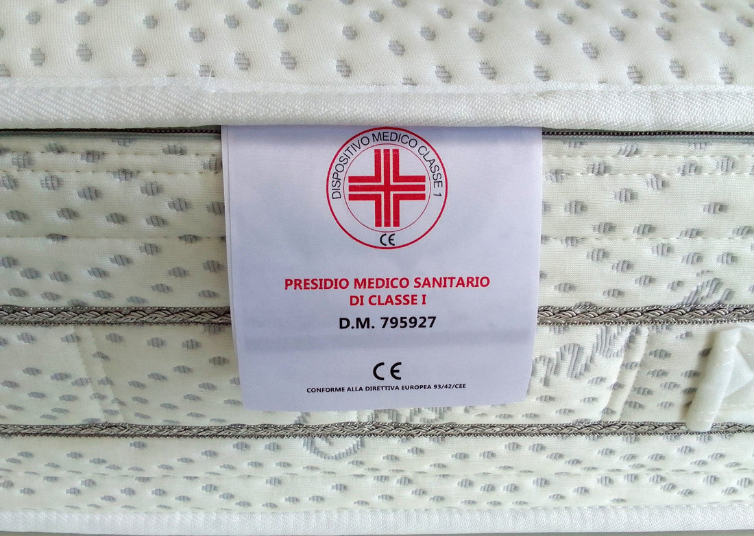 Materasso Semirigido a molle insacchettate e memory H28 cm lato estivo e Invernale - SATURNO