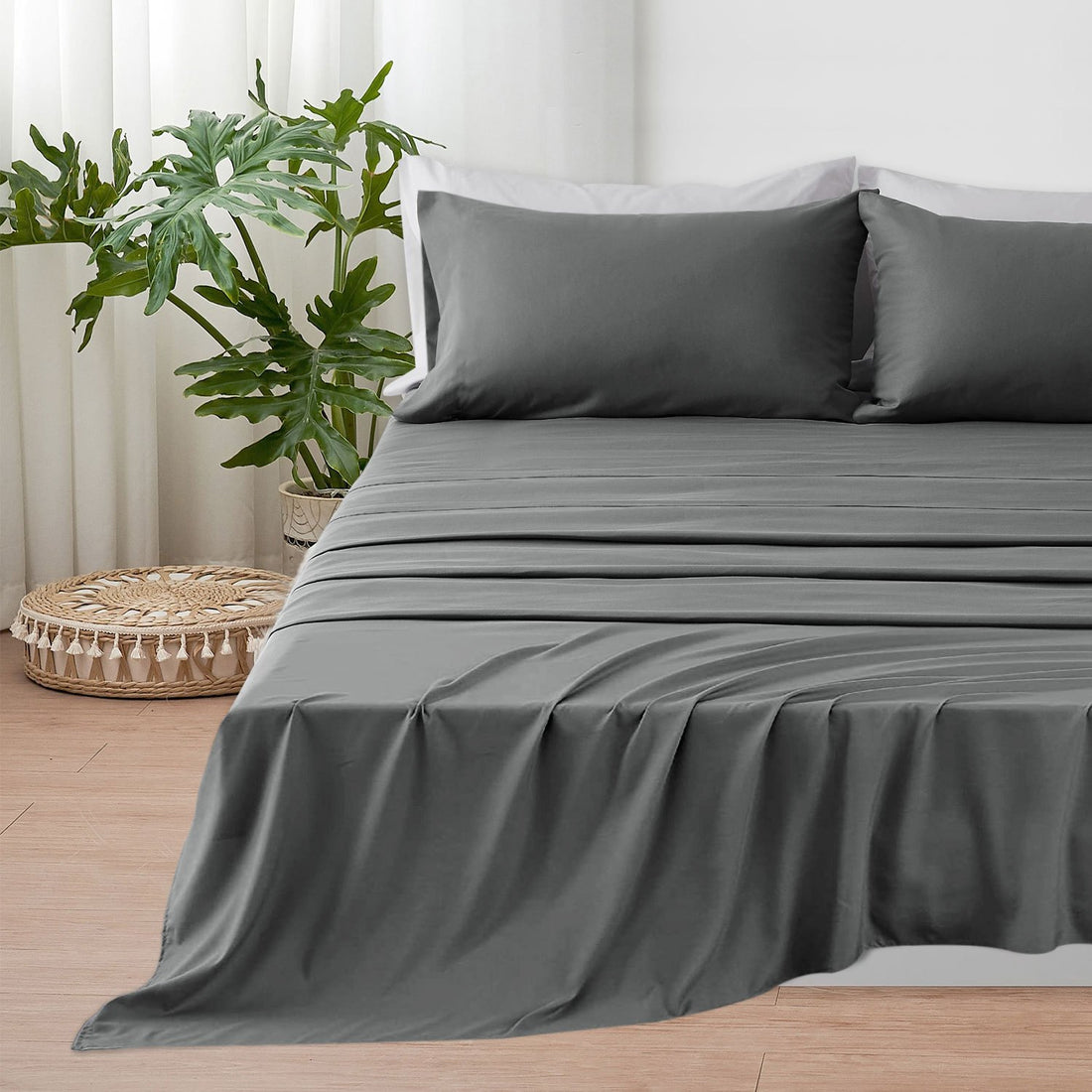 Completo Lenzuola 3/4 Pezzi in Microfibra - Lenzuolo con Angoli