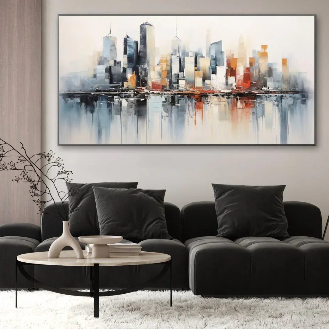 Quadro su tela da parete - Pronto da appendere - Città