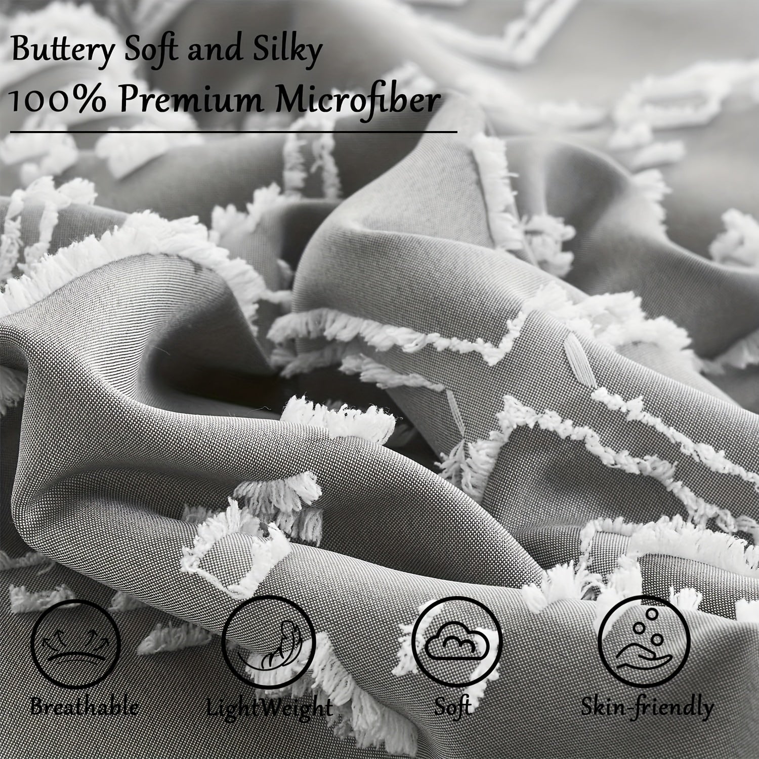 2pcs/3pcs Bohemian Jacquard Duvet Cover Pillowcase Soft, Skin friendly, Comfortable, Breathable, Machine Washable Zipper Closure Four Seasons Universal Simple Luxury Suitable for Bedrooms, Rooms, Hotels, etc. Duvet Set