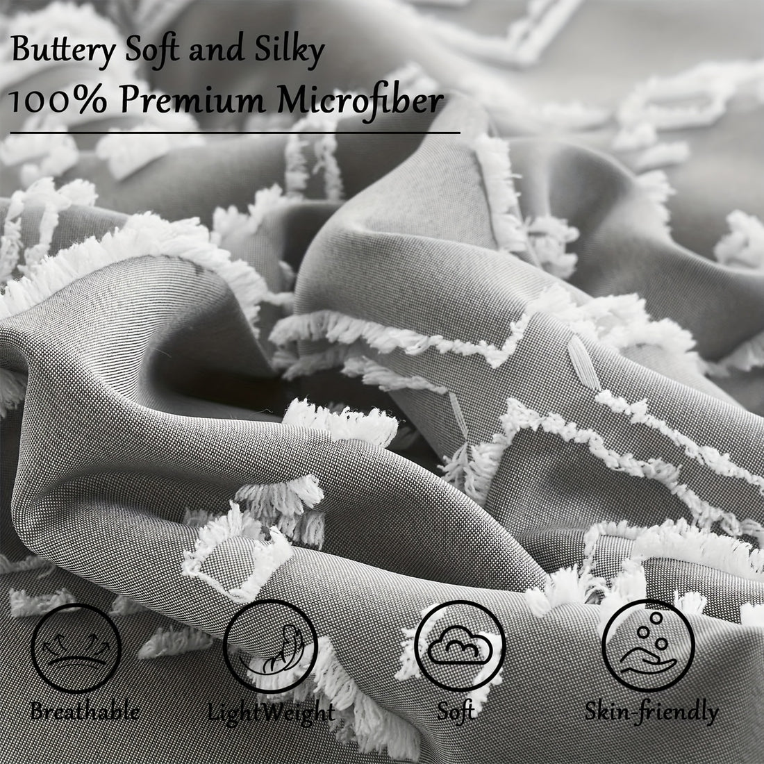 2pcs/3pcs Bohemian Jacquard Duvet Cover Pillowcase Soft, Skin friendly, Comfortable, Breathable, Machine Washable Zipper Closure Four Seasons Universal Simple Luxury Suitable for Bedrooms, Rooms, Hotels, etc. Duvet Set