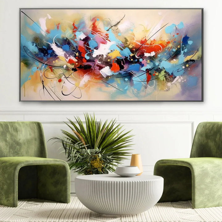 Quadro su tela da parete - Pronto da appendere - Arte Astratta