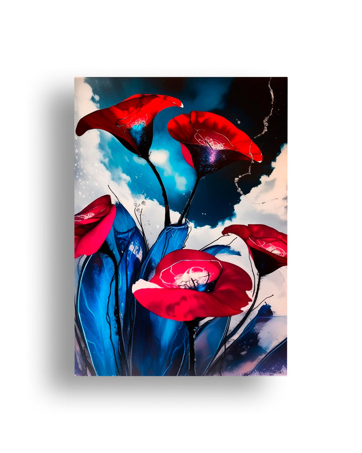 Quadro su tela da parete - Pronto da appendere - Rouge