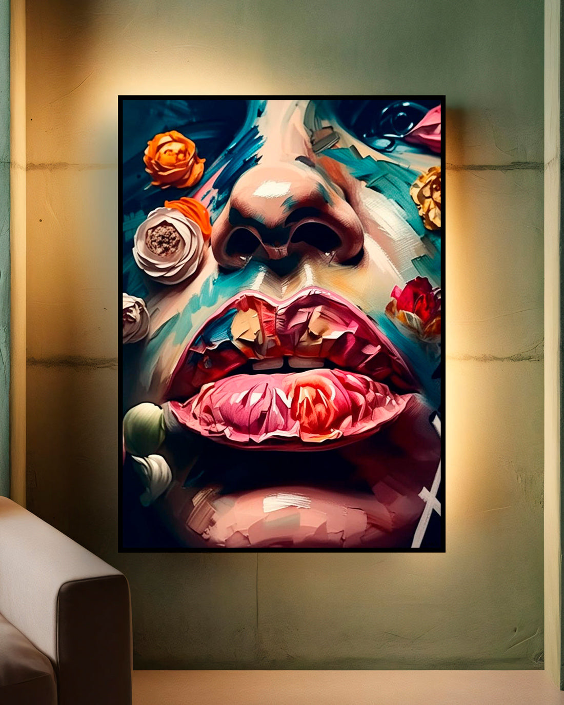 Quadro su tela da parete - Pronto da appendere - Bocca di Rosa