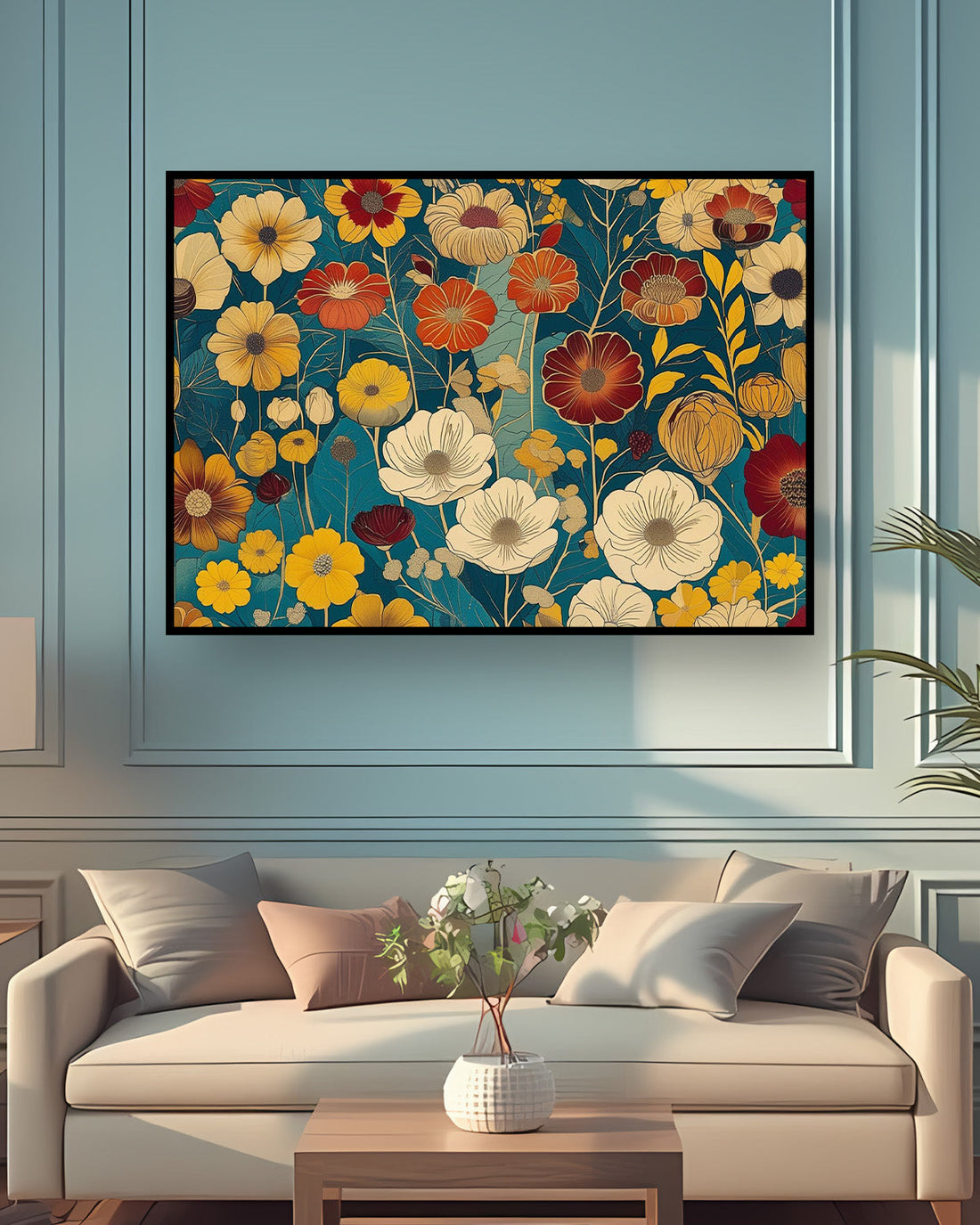 Quadro su tela da parete - Pronto da appendere - Gioia