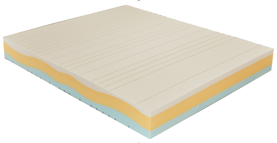 Materasso Memory a zone multi onda alto 23 cm con Waterlily, tessuto anallergico e antiacaro - COMFORT3