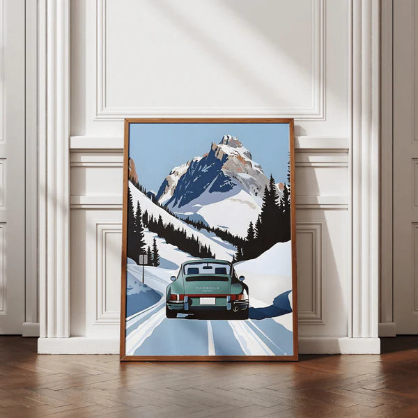 Quadro su tela da parete - Pronto da appendere - Porsche