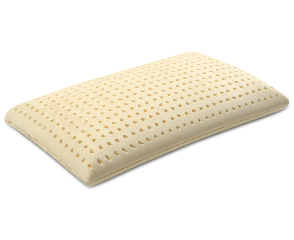 Coppia cuscini in lattice naturale con cover in Cotone Sfoderabile - NATURE H12
