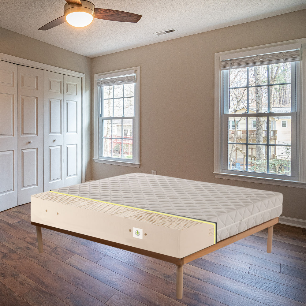 Materasso 100% lattice a 7 zone differenziate con tessuto anallergico alto 20 cm - MARS