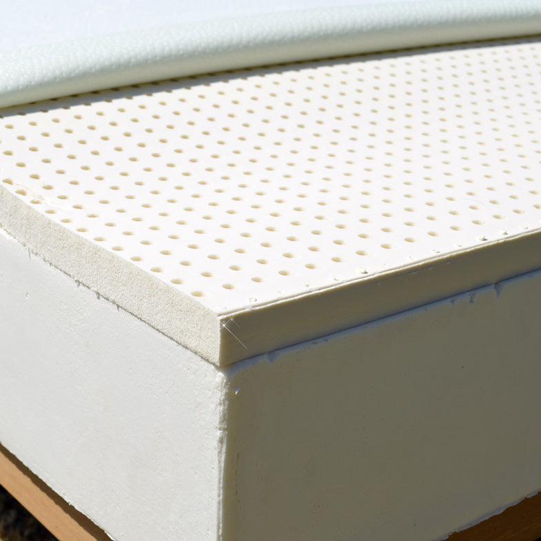 Topper, correttore 100% lattice per materasso con tessuto in Bamboo Sfoderabile. Alto 4 cm