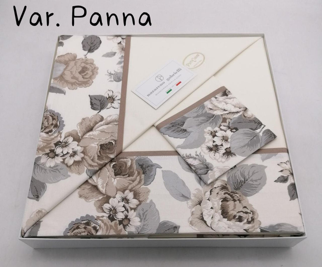 Completo lenzuola Nazareno Gabrielli con balza stampata