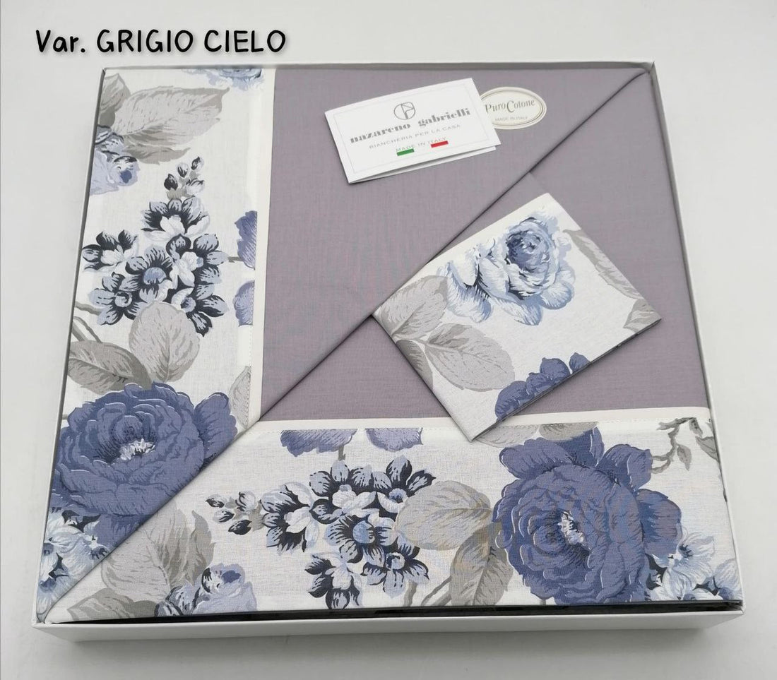 Completo lenzuola Nazareno Gabrielli con balza stampata