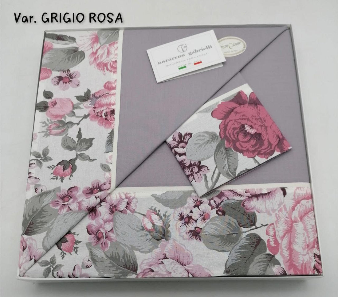 Completo lenzuola Nazareno Gabrielli con balza stampata