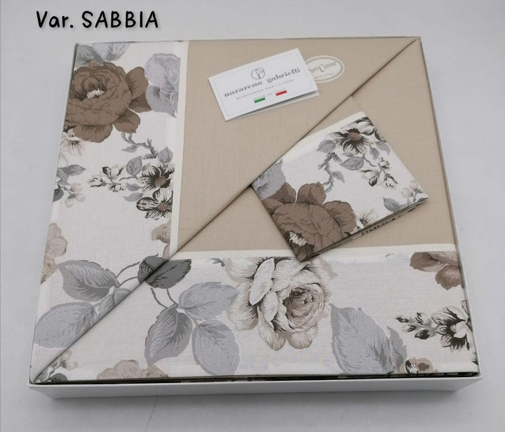 Completo lenzuola Nazareno Gabrielli con balza stampata