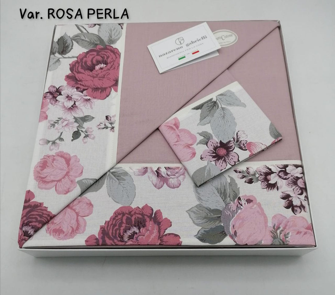 Completo lenzuola Nazareno Gabrielli con balza stampata