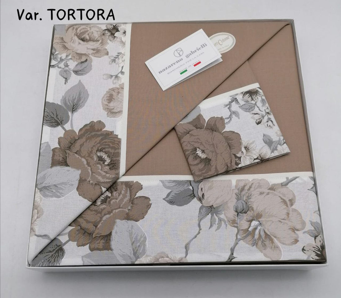 Completo lenzuola Nazareno Gabrielli con balza stampata