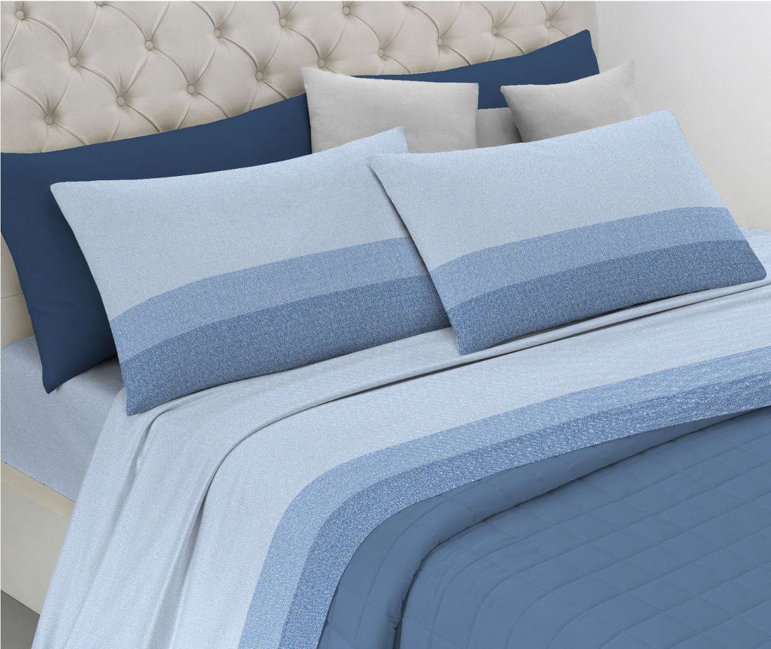 Coppia Lenzuola Stampata Cotone 2 Posti Art. Sofia