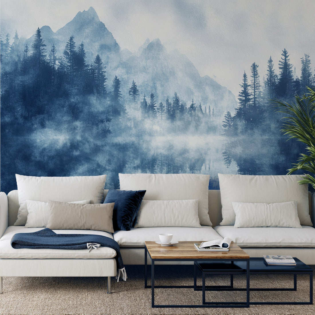 Murale - RIFLESSI BLU