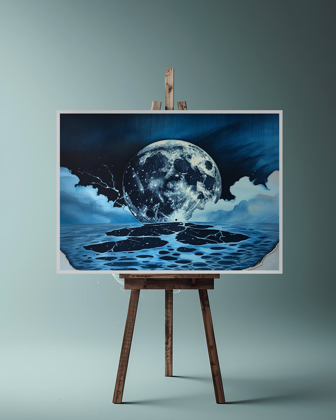 Quadro su tela da parete - Pronto da appendere - Lunatica