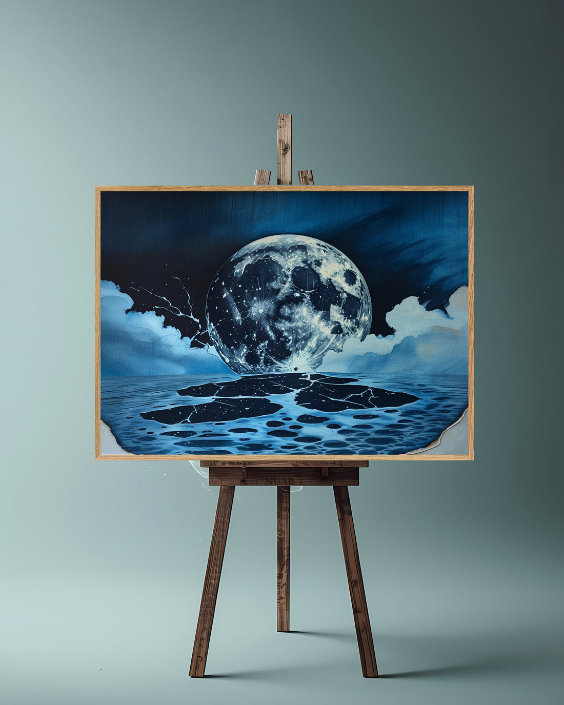 Quadro su tela da parete - Pronto da appendere - Lunatica