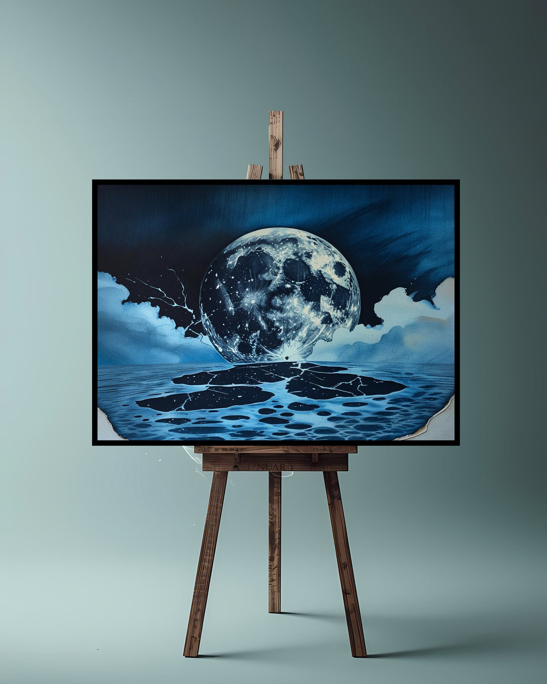 Quadro su tela da parete - Pronto da appendere - Lunatica