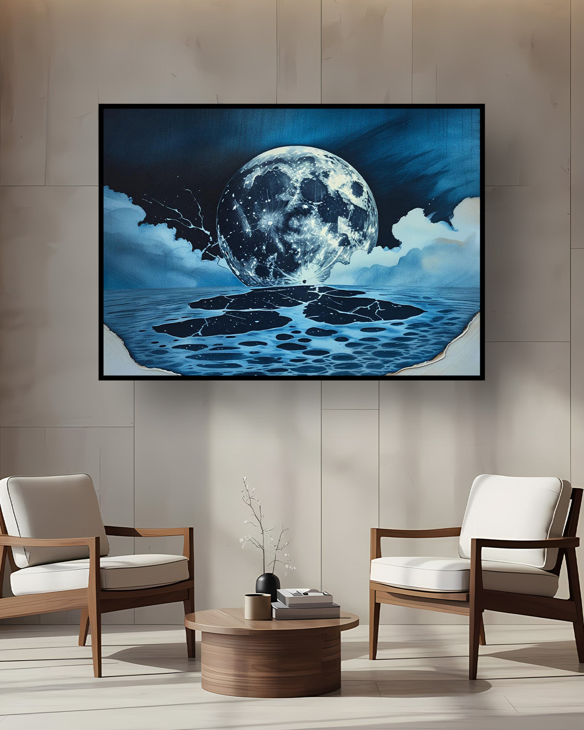 Quadro su tela da parete - Pronto da appendere - Lunatica