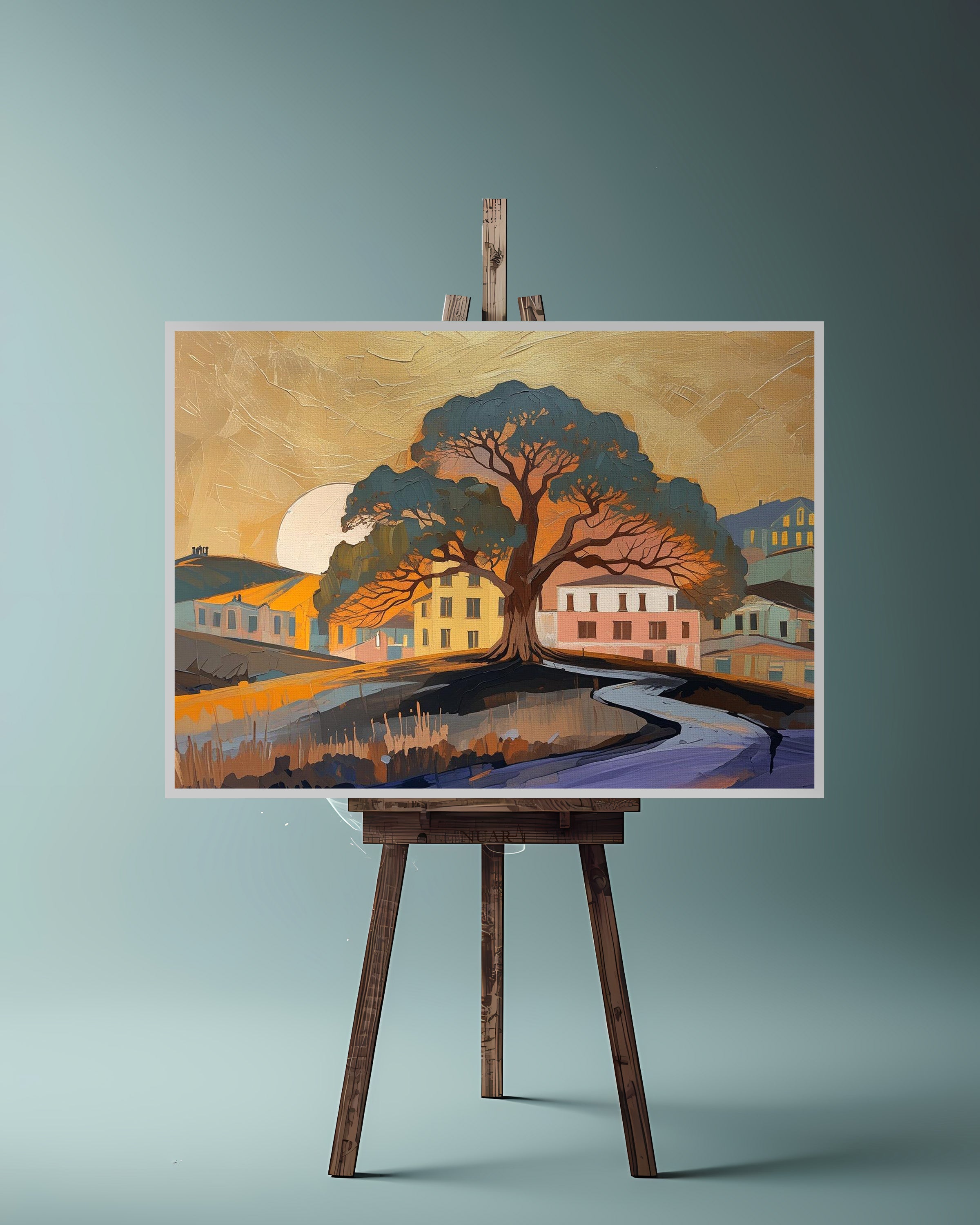 Quadro su tela da parete - Pronto da appendere - Al Tramonto