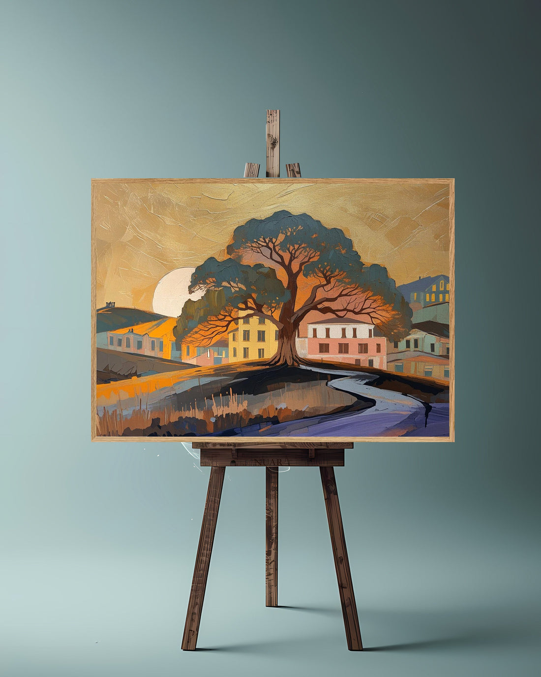 Quadro su tela da parete - Pronto da appendere - Al Tramonto