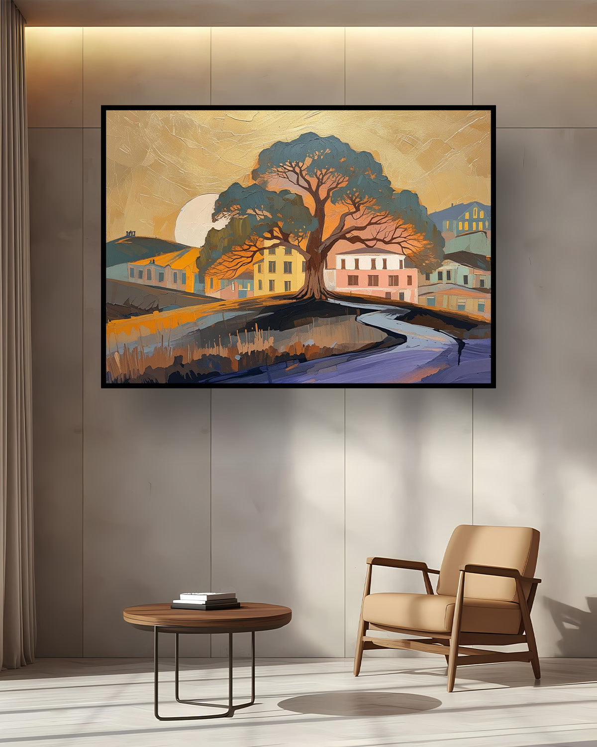 Quadro su tela da parete - Pronto da appendere - Al Tramonto