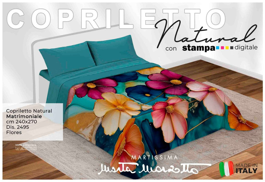 copriletto in stampa digitale di Marta Marzotto