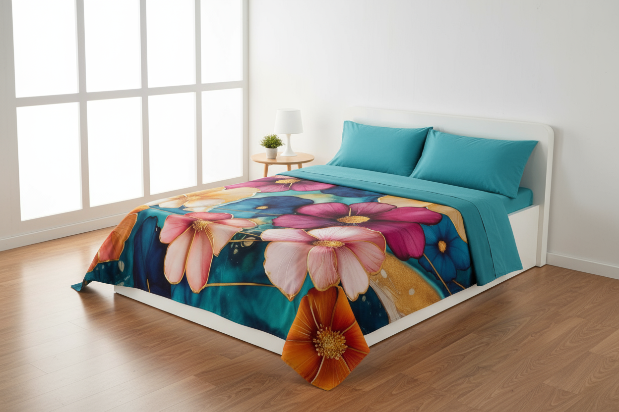 copriletto in stampa digitale di Marta Marzotto