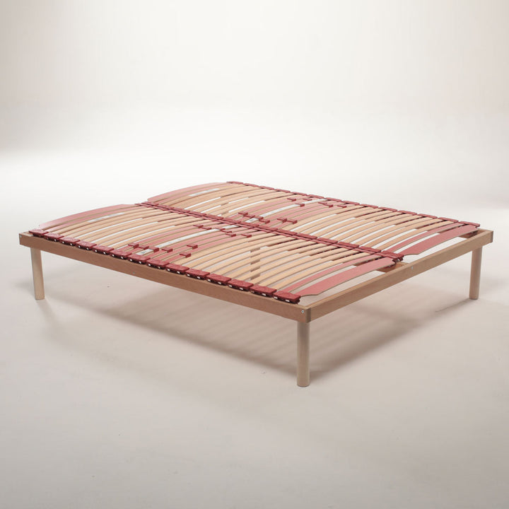 Rete a doghe universale in legno modello fissa con regolatori di rigidità e ammortizzatori alta 40 cm- Venere